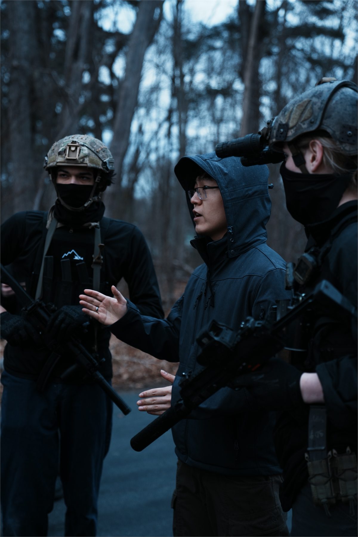 Behind-the-scenes production still